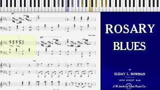 Rosary Blues by Euday L. Bowman (1916, Blues piano solo)