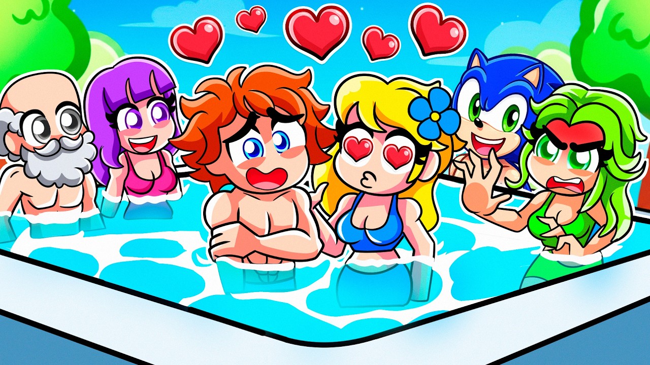 HAVUZ PARTİSİNDE KIZ HAYRANIMI İLK KEZ ÖPTÜM 😱 Roblox