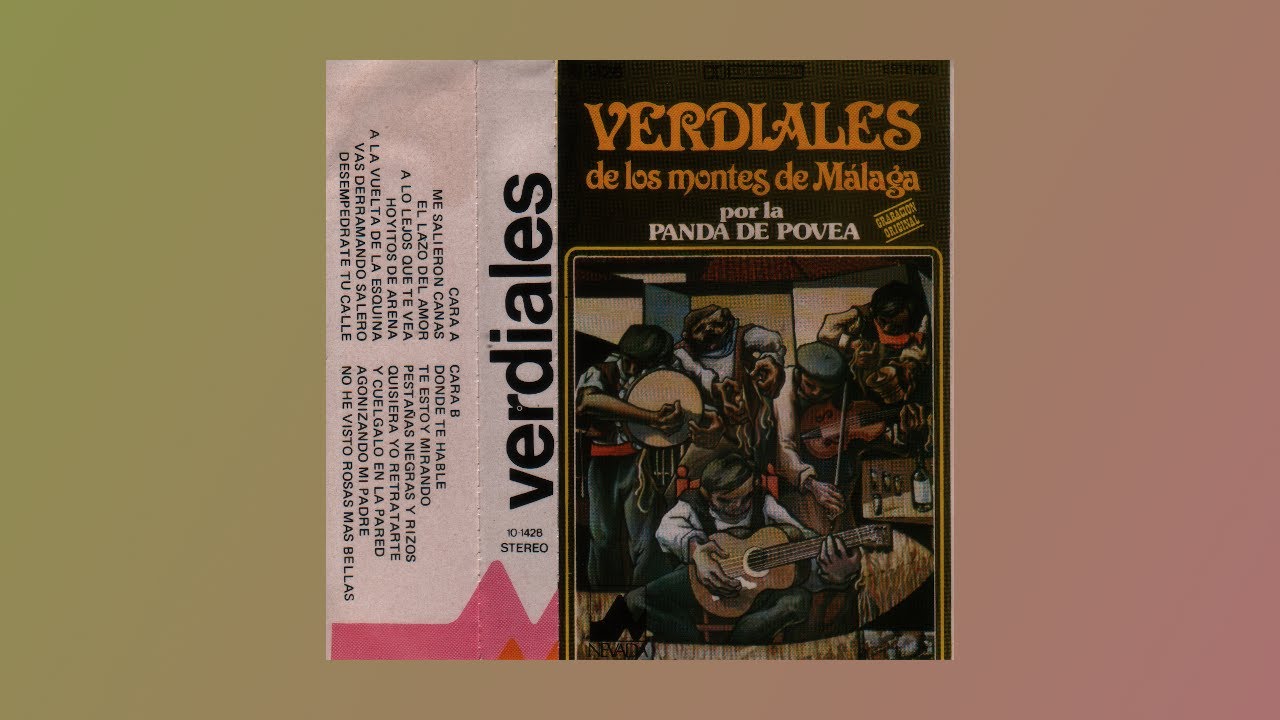 verdiales de los montes de Málaga, por la panda de Poveda, 1979, cassette completo