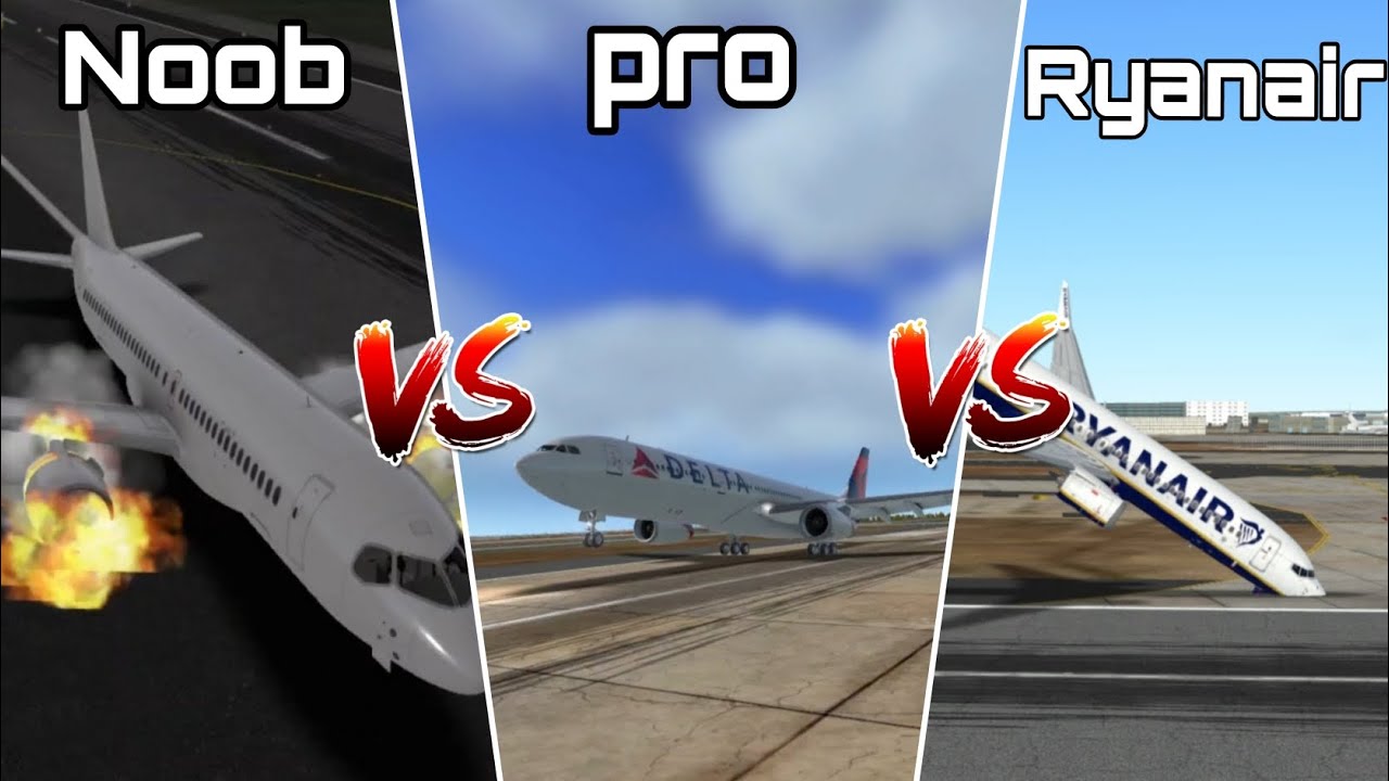 Pro VS Noob VS Ryanair in RFS - Real flight simulator