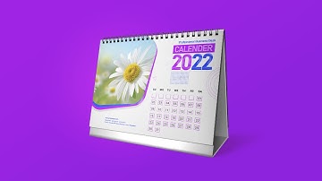 Professional Desk Calendar Design | Adobe Photoshop Tutorial