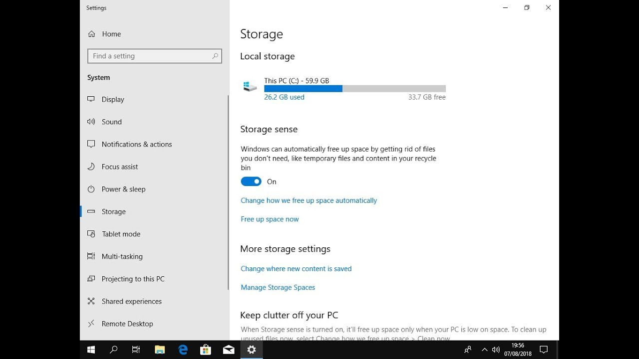 How to tell how much disk space we have in Windows 10 YouTube