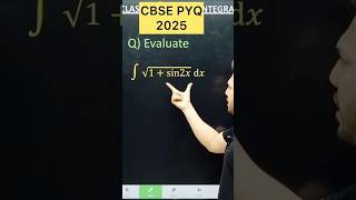 Q) Integration  ∫ √(1 + sin 2x ) d𝑥  2026 Integration PYQ 2025 MathsClass 12 #maths #cbse