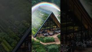 Amazing AI Time-Lapse: Building a Modern Eco-Friendly Green Roof Restaurant! 🛖🌱