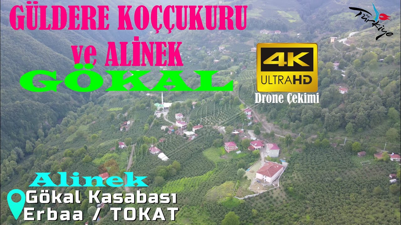 Güldere Koççukuru ve Alinek / Gökal Kasabası / Erbaa / TOKAT - Havadan 4K Drone Çekim / 20.7.23