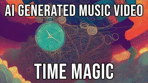 TIME MAGIC AI Generated Music Video with beautiful vibrant animation