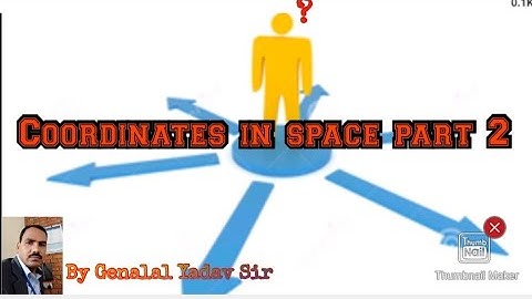 Coordinates in space for class 12 by Genalal Yadav Sir | #schoolofmathandstat |