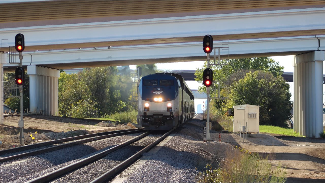 Railfanning at Trinity Lakes Station w/ TRE, Amtrak, and friendly crews.