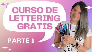 LETTERING- CURSO GRATIS- PARTE 1- Conceptos/Materiales/calentamiento