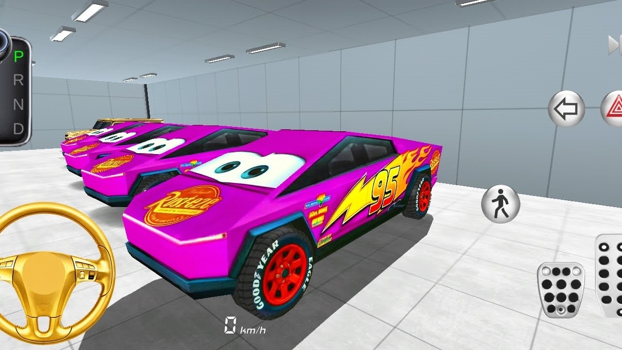 NEW MCQUEEN CyberTruck at Car Store💥 - 3D Driving Class game - Good Android car gameplay 