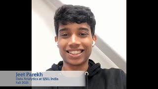 Why I chose to study Data Analytics at SJSU - Jeet Parekh, SJSU Student