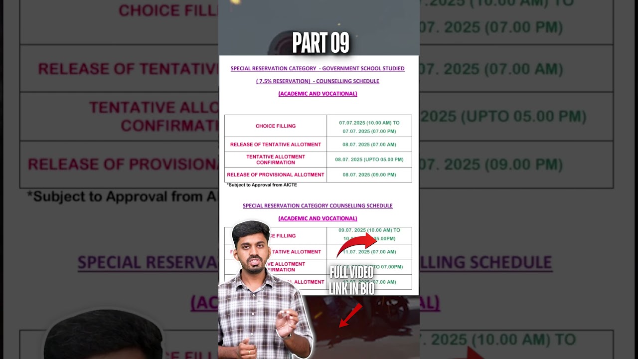 🚨 TNEA 2025 Choice Filling: Reservation Process Explained! 🏫📅