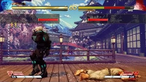 STREET FIGHTER V: Nash Hit confirm into Super Combo 2