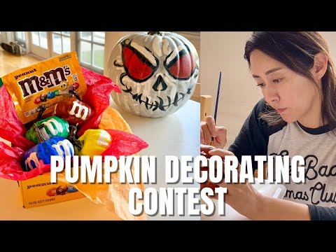 Pumpkin Decorating Contest 🎃 Scary Pumpkin & M&M’S Pumpkin 💛🤎