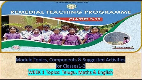 #SCERT_Remedial_Teaching_Programme_Module_Topics_ Contents_Components_WEEK1_Suggested_Activities