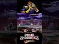 Captain Falcon attempts to kick through Wolfs lasers #shorts #ssbb #captainfalcon
