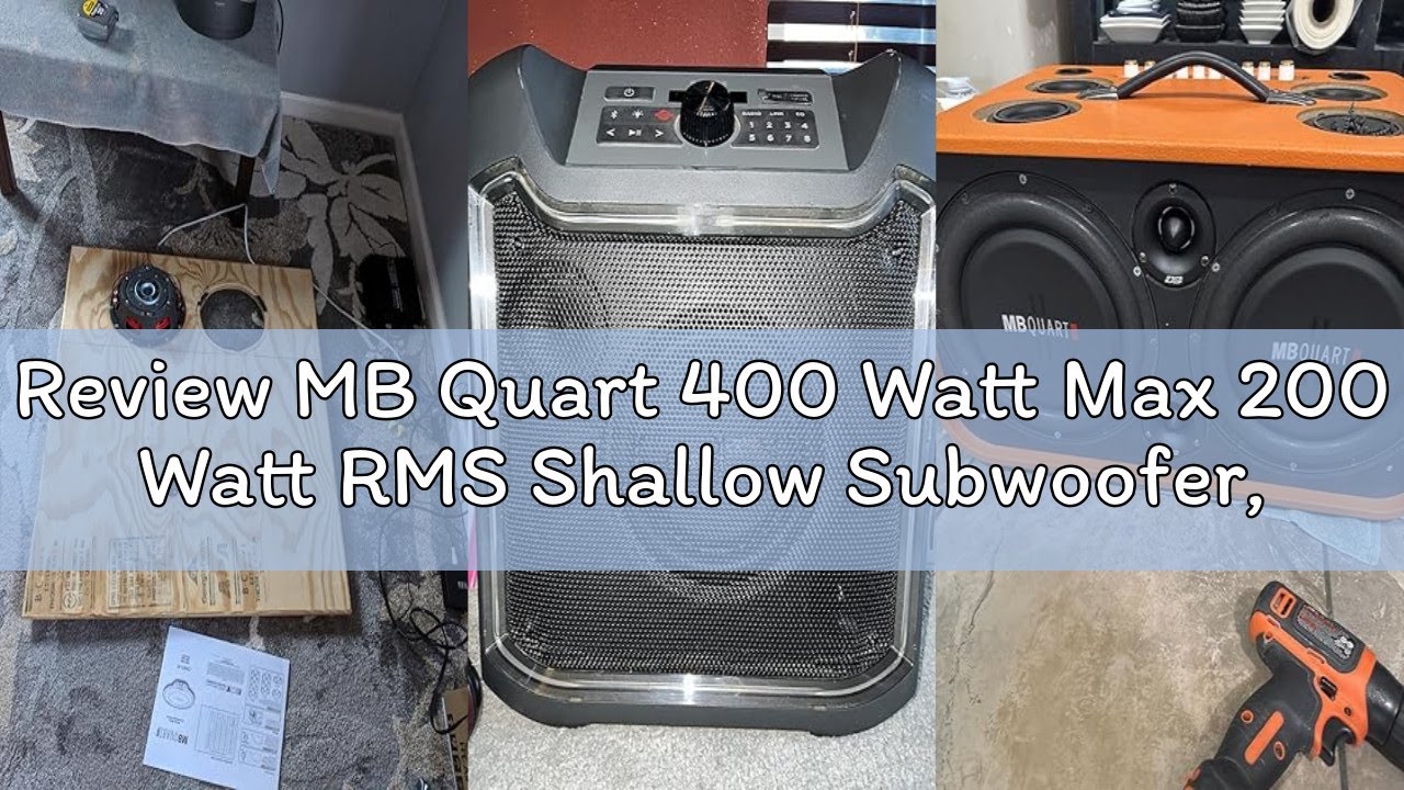 Review MB Quart 400 Watt Max 200 Watt RMS Shallow Subwoofer, Slim Car & Powersports Speaker, Discus