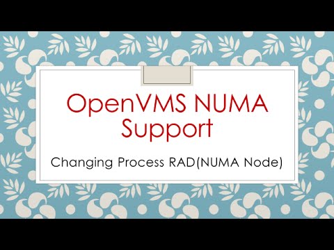 changing process RAD(NUMA Node) on OpenVMS
