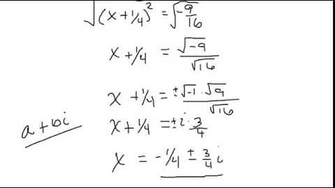 Intermediate Algebra-Solving Quadratic Equations by Completing the Square part 5