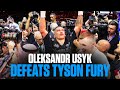 Oleksandr usyks immediate reaction to defeating tyson fury