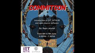 GSoC and Open Source Contribution  | COMMITCON | Cipher | IET NITK