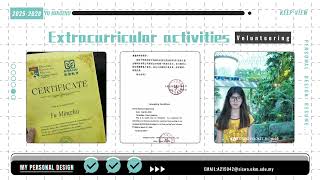 EPPD1073 A215942YU MINGZHU VIDEO RESUME