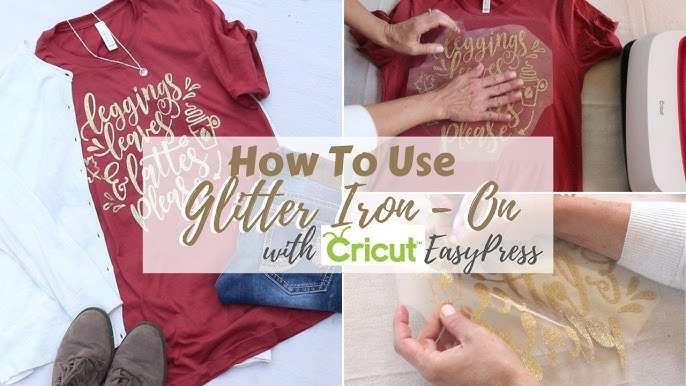 GLITTER IRON-ON! HOW TO APPLY & LAYER IT FROM START TO FINISH