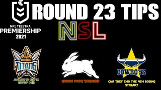 2021 NRL Telstra Premiership round 23 tips