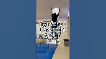 Day Two 🍎🤍 #teacher #highschool #classroom #teacherlife #ditl #classroomsetup #temu #amazon