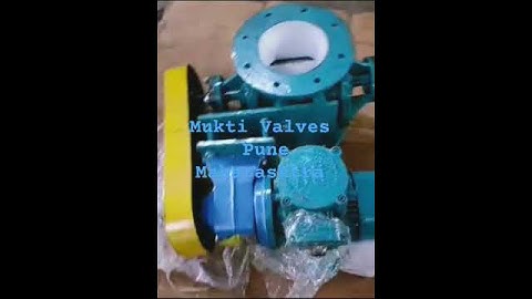 PTFE coated Rotary valve with 1hp gearmotor assambly #muktivalves #manufacturing #valve