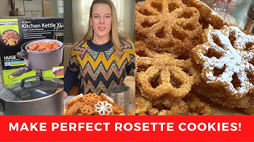 How to make perfect rosette cookies