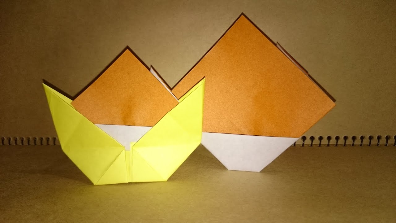 折紙の折り方 食べ物編 秋の味覚 イガグリの栗 Youtube