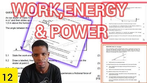 WORK, ENERGY & POWER | GRADE 12 | | EXAM PRACTICE