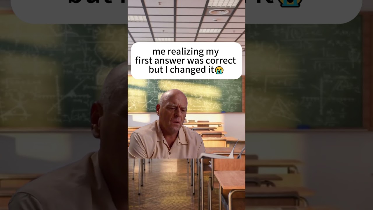 changing answers be like: š ā š¤ ā š¤” #relatable #exam #memecut #studytok