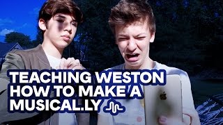 TEACHING WESTON HOW TO MAKE A MUSICAL.LY | MARIO SELMAN