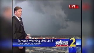 Tower cam captures tornado near Downtown Atlanta (2008) | WSB-TV