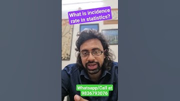 What is incidence rate in statistics? #shorts #preparation #study #statistics #incidencerate