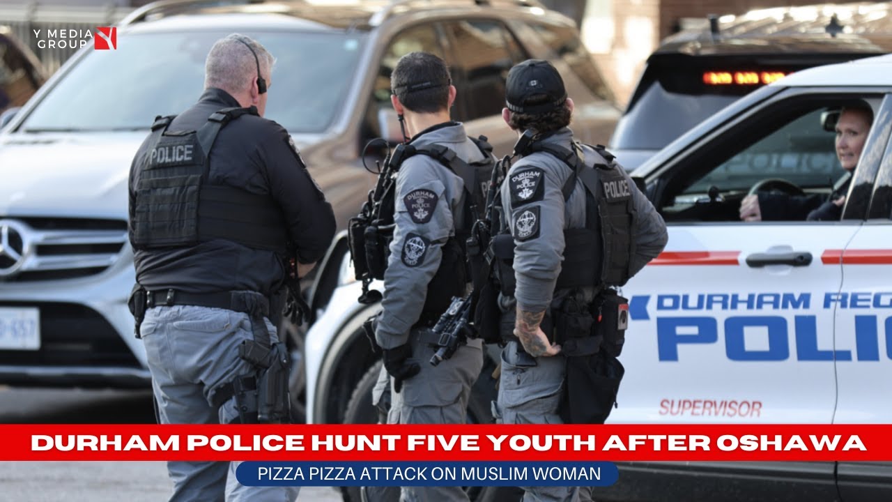 Durham Police hunt five youth after Oshawa Pizza Pizza attack on Muslim woman