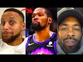 NBA PLAYERS REACT TO KEVIN DURANT TRADE TO PHOENIX SUNS | KD TRADE TO SUNS REACTION (Kyrie, Pierce)