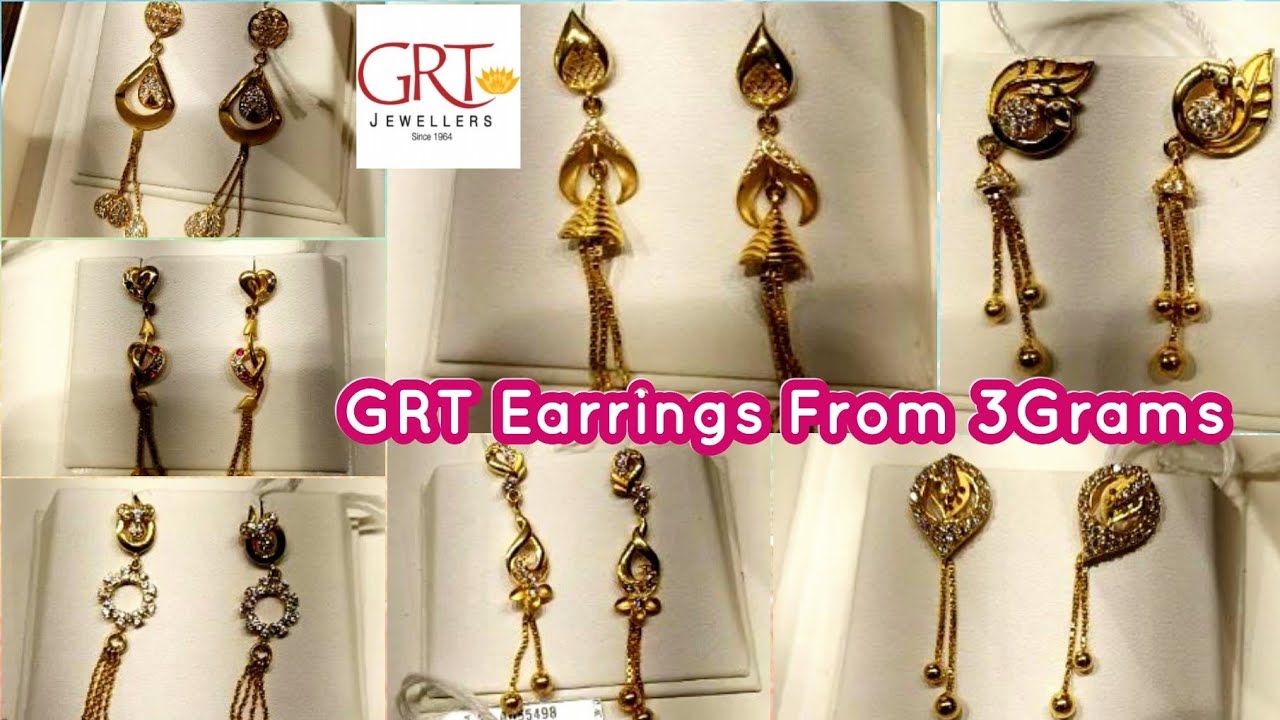 Buy Trending swirl And Floral Gold Earrings |GRT Jewellers