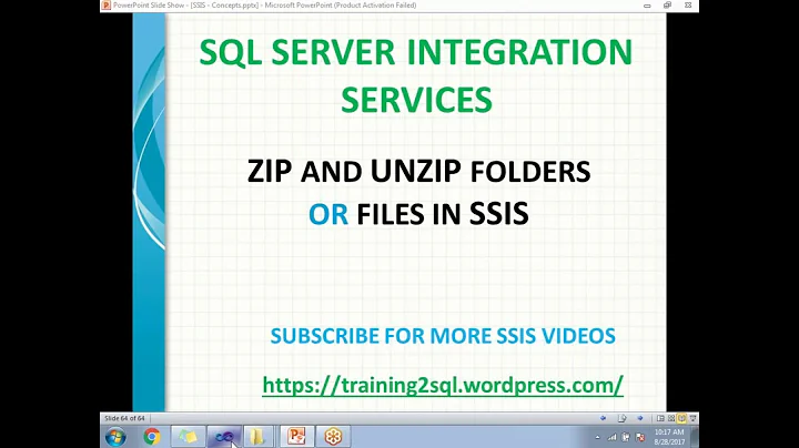ZIP AND UNZIP FOLDERS OR FILES IN SSIS