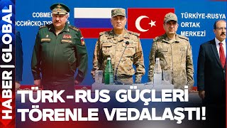 Türk-Rus Güçleri Törenle Vedalaştı! Ağdam'daki Ortak Gözlem Merkezi Faaliyetlerini Noktaladı