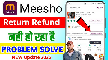 How to fix Meesho order return cancellation problem, Meesho app order return cancellation problem