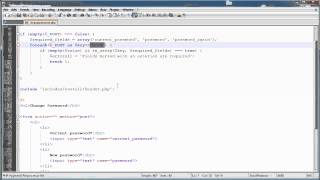 PHP Tutorials: Register & Login (Part 13): Changing Password (Part 1)