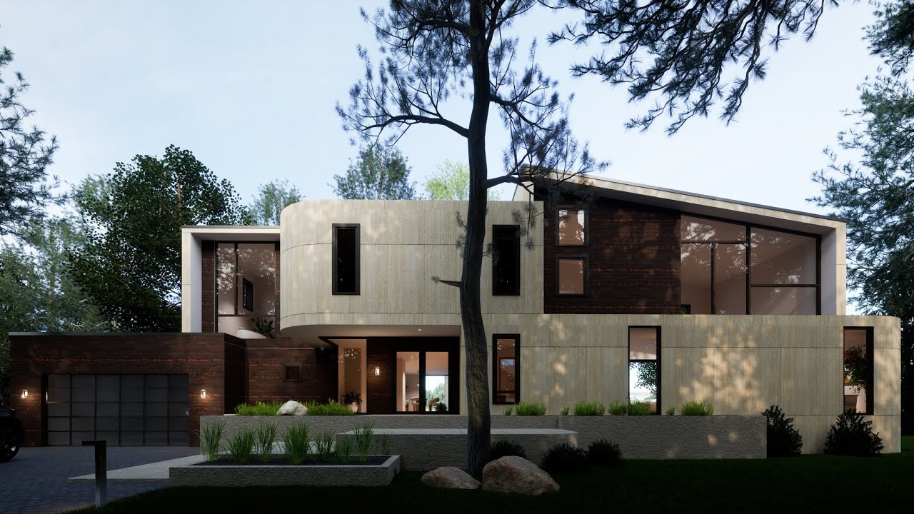 McLean House Twinmotion 2022 (Path Trace) Revit YouTube