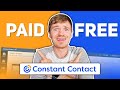 Constant Contact - Difference between free and paid plan