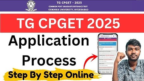 cpget application process 2025 | cpget 2025 apply online | ts cpget 2025 application form