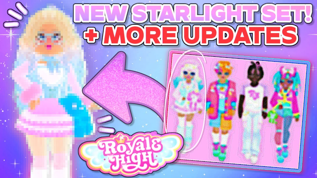 NEW Royale High STARLIGHT SET LEAKED (I TRIED IT ON?) + MALE BODY TYPES  FIXED?