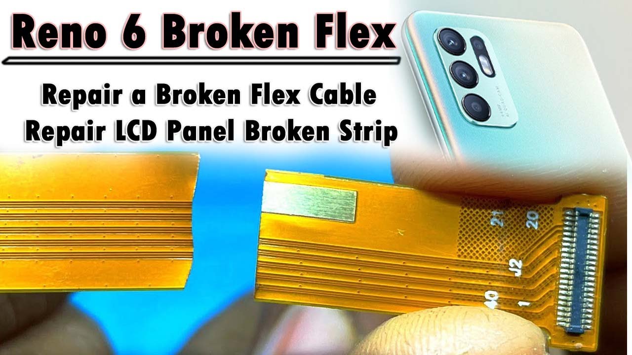 Repair a Broken Flex Cable Repair LCD Panel Broken Strip YouTube