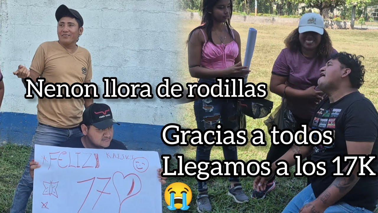 Wow nenon llorando da gracias con todo el grupo por los 17 k de suscriptores asi lo selebramos🥺